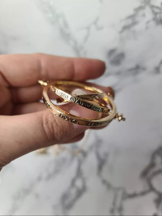 Time Turner - Rotating Spin Hourglass Pendant Necklace