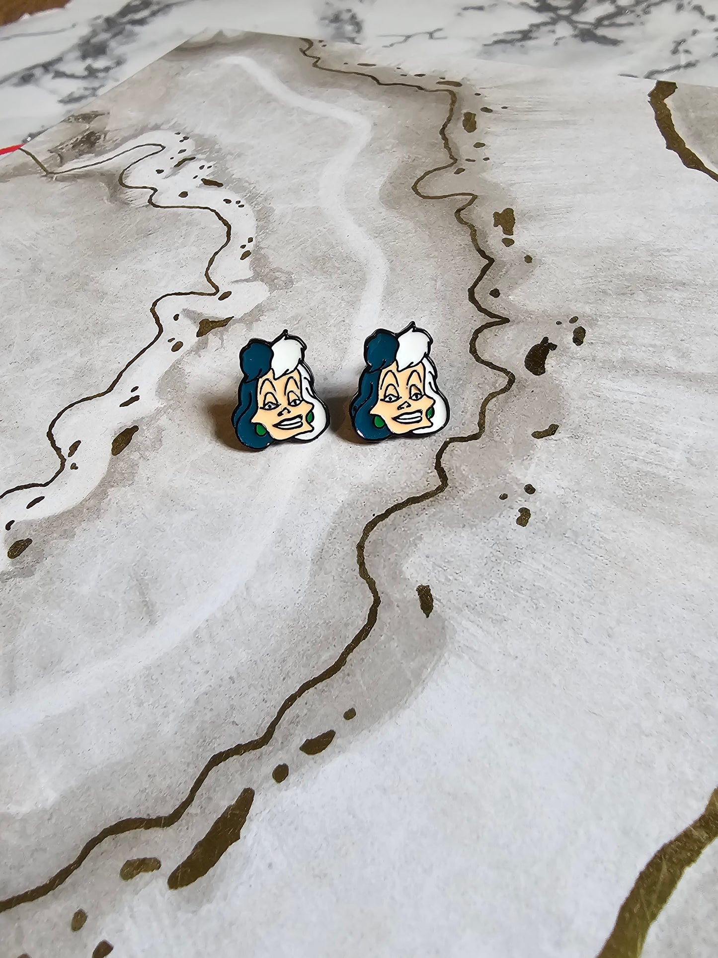 Cruella Deville Stud Earrings