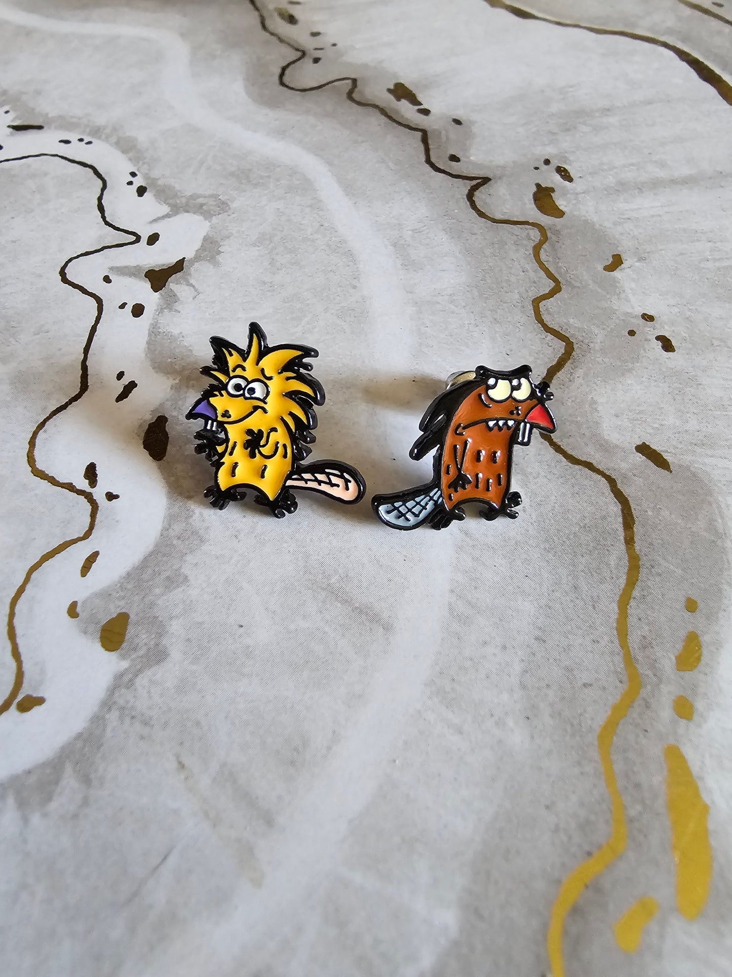Angry Beavers Stud Earrings