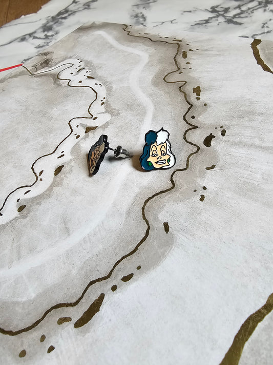 Cruella Deville Stud Earrings