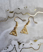 Golden Deathly Hallows Earrings