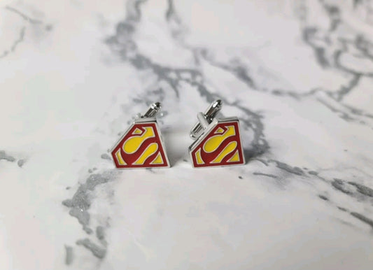 Superman Logo Cufflink