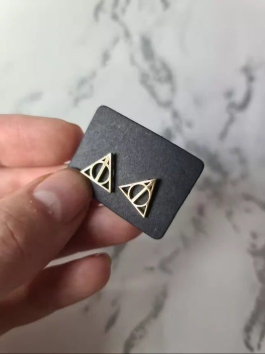Deathly Hallows Symbol Stud earrings