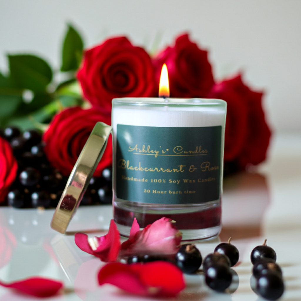 Blackcurrant and Rose Candle