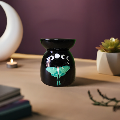 Luna Moth Ceramic Wax and Oil Burner