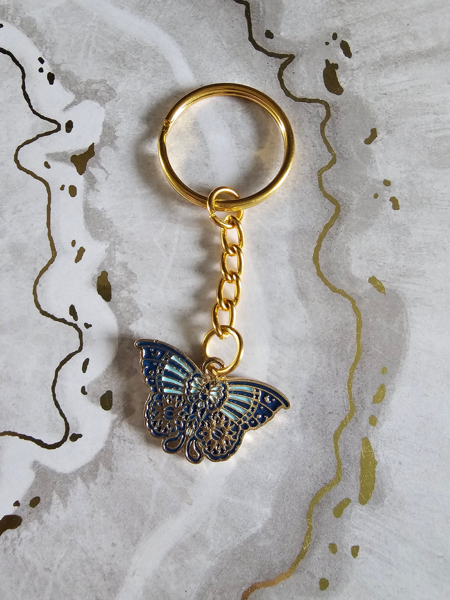 Butterfly keyring