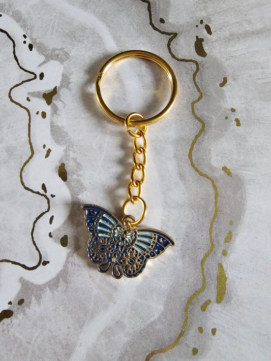 Butterfly keyring