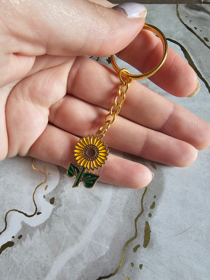 Sunflower Keyring