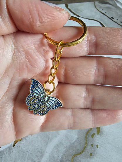 Butterfly keyring