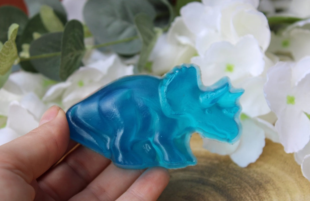 Triceratops Dinosaur Shaped Soap