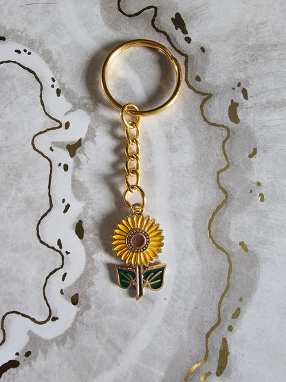 Sunflower Keyring