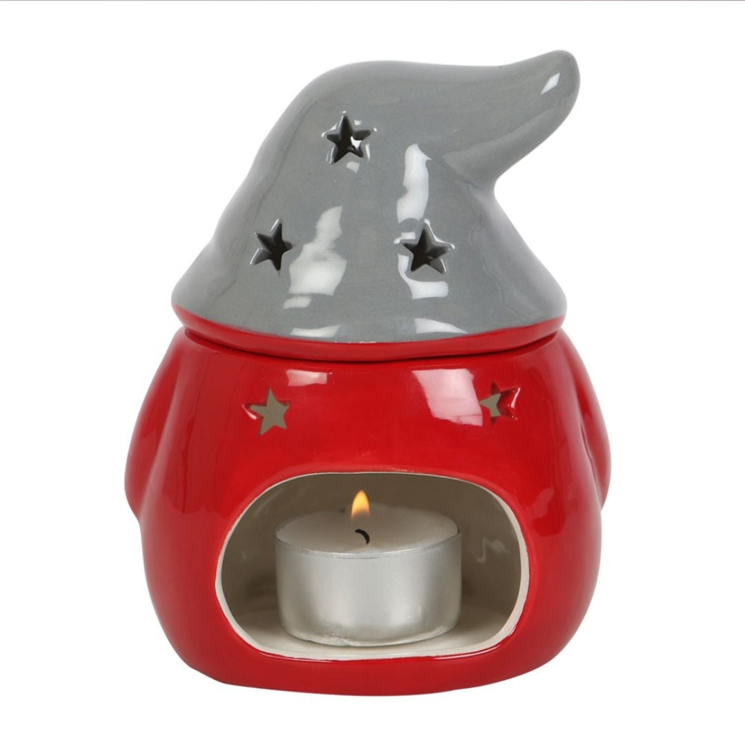 Red and Grey Gonk Wax Burner