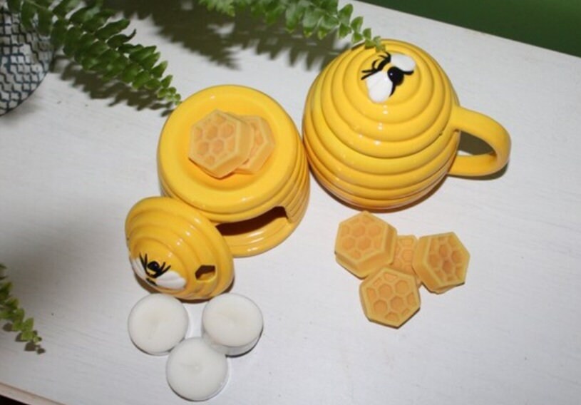 Bee Gift Box, Wax Melt Gift Box, Bee Burner and Mug Gift Set, Beehive Mug,Beehive Oil Burner