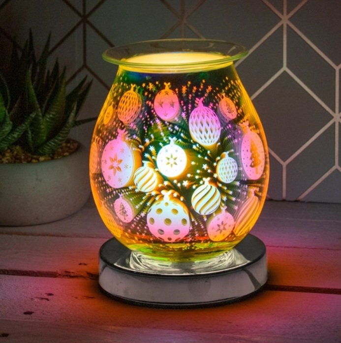 Bauble patterned touch senstive aroma lamp | Wax Burner | Oil Burner