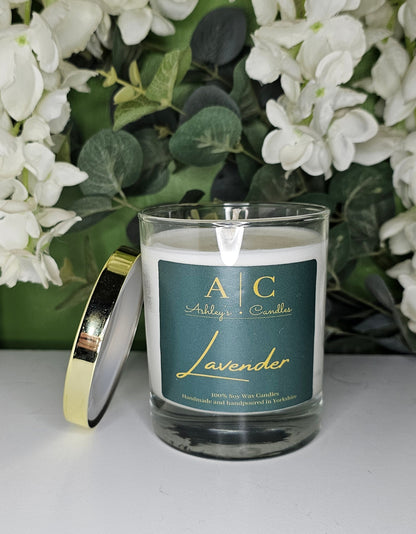 Lavender scented candle