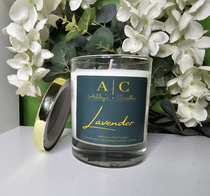 Lavender scented candle